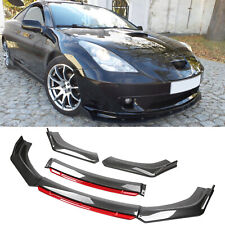 For Toyota Celica Carbon Fiber Front Bumper Lip Spoiler Splitter Lower Body Kit