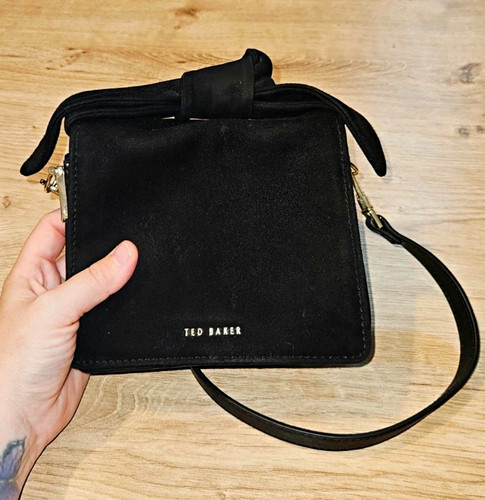 Ted baker black suede leather - black,