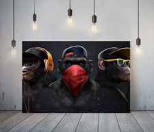 BANKSY 3 SWAG MONKEYS -DEEP