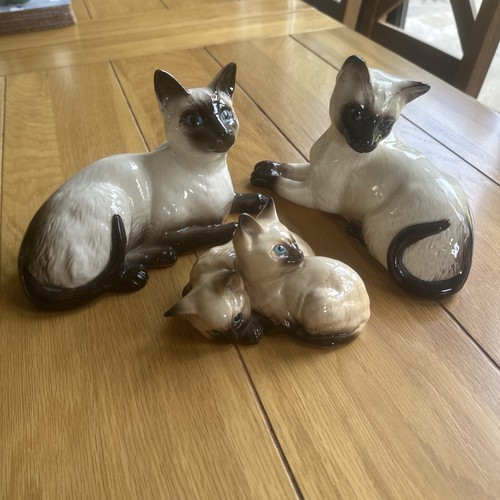 Set beswick siamese - cat, &