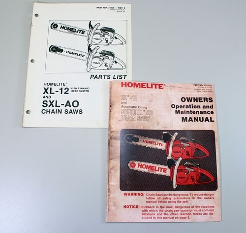 Set homelite xl12 - xl12, chainsaw