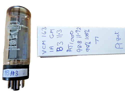 Mullard el34 code xf3 - code,