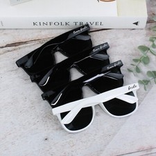 Team Bride Sunglasses White Bride to Be Glasses Black Bridesmaid Hen Party Bag