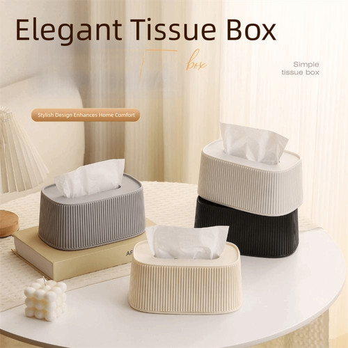 Plastic tissue box - plastic,