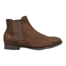 JACK & JONES Ankle Boots Brown Leather Mens UK 9
