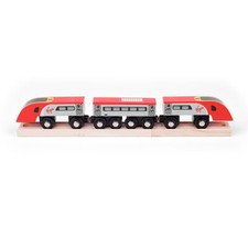 Bigjigs Rail Virgin Trains Pendolino Replica Wooden Engine, Wooden Train Sets