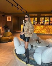 NEW Zara sample Gold Sequin