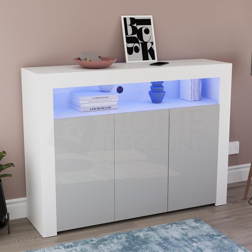 Led sideboard high gloss - sideboard,