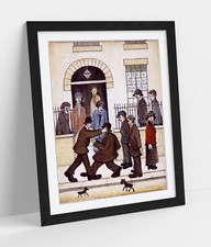 LS LOWRY, A FIGHT- FRAMED WALL
