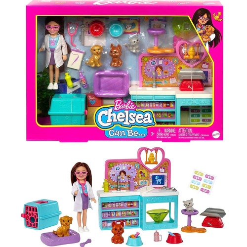 Barbie chelsea doll pet vet - doll,