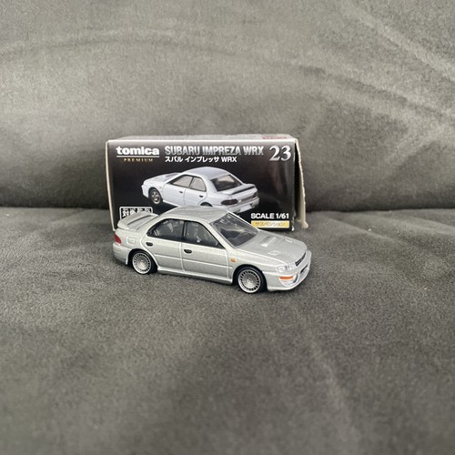 Tomica premium silver subaru - premium,