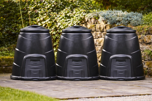 220l black garden compost - compost, bins