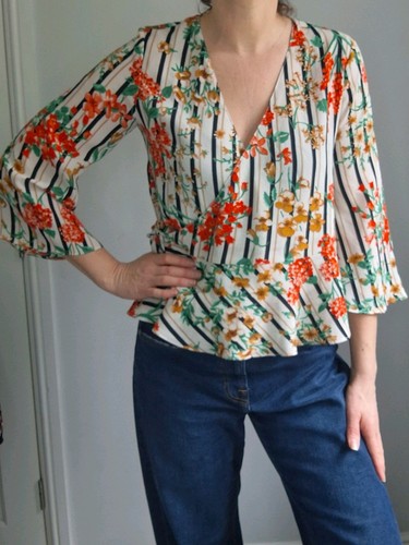 Zara wrap blouse small size - wrap, 8