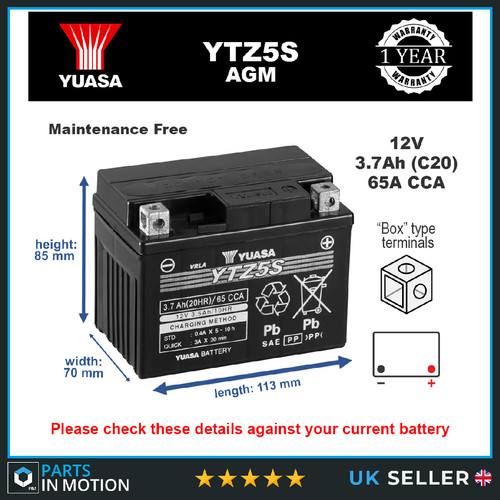 Genuine yuasa ytz5s - genuine, high