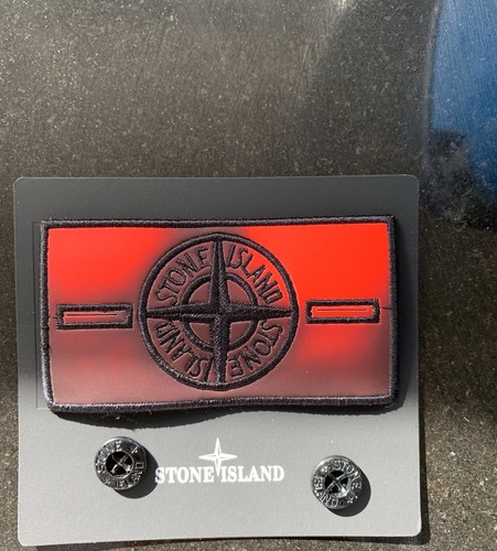 Stone island badge with - stone,