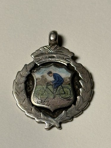 Sliver enamel medal birmingham - enamel,
