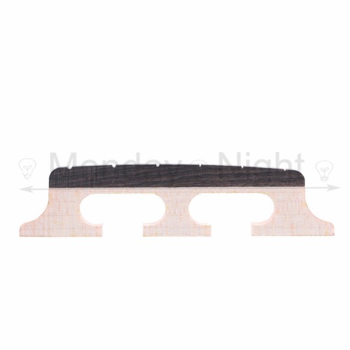Maple ebony strip banjo bridge - maple,
