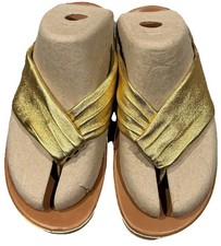 Fitflop Twiss - Gold Leather Toe-thong Sandals - Size UK 3 - Hardly Worn