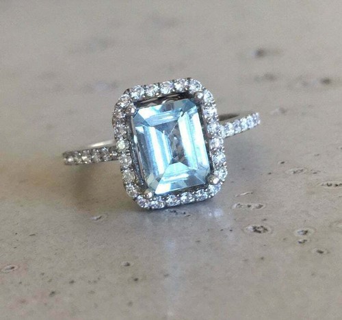 3ct simulated blue aquamarine - 3ct,