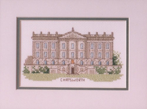 Chatsworth house cross stitch - chatsworth,