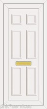 WHITE FULL HEIGHT UPVC DOOR