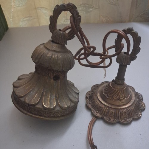 Vintage brass ceiling light - brass,