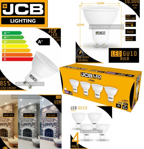 Jcb gu10 led bulbs - led, spot