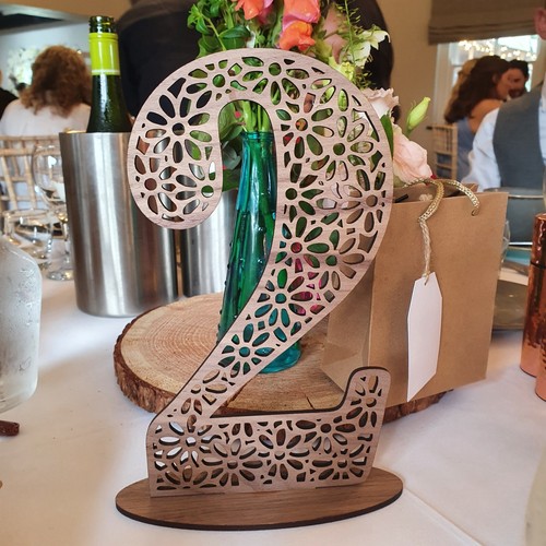 Large wedding table numbers - large,