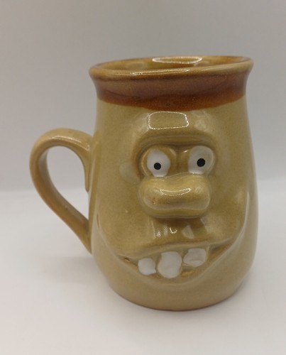 Vintage ugly face stoneware - ugly,