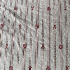 Ralph Lauren Red Halloween Skull Landon crossbones Crests TWIN flat Sheet