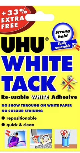 Uhu white tack - tack,, extra