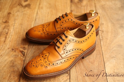 Loake design tan leather - leather, derby