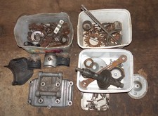 Job Lot of Small Honda CB/CD Engine & Other Parts, Untested, from a Mixed Crate