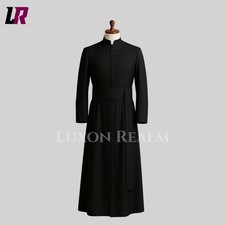 Black Clergy Cassock with Sash