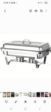 Stainless Steel 9L Chafing Dish Buffet Set Rectangular Food Warmer