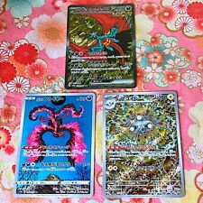 Roaring Moon ex SAR 218/187 Shinji Kanda SET of 3 Pokemon Cards Japanese NM 4753