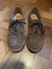 Tricker's Mens Brown Suede