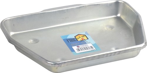 Galvanised metal ashpan - metal,
