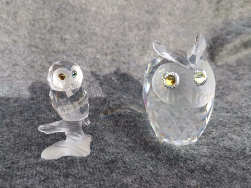 Pair swarovski crystal - pair, owl