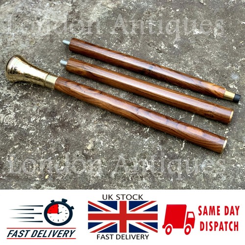 Wooden walking cane with solid - walking,