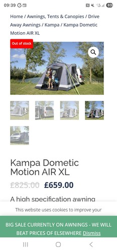 Kampa action air inflatable - action,