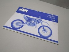2003 KTM 85 SX CHASSIS ENGINE SPARE PARTS MANUAL 320880