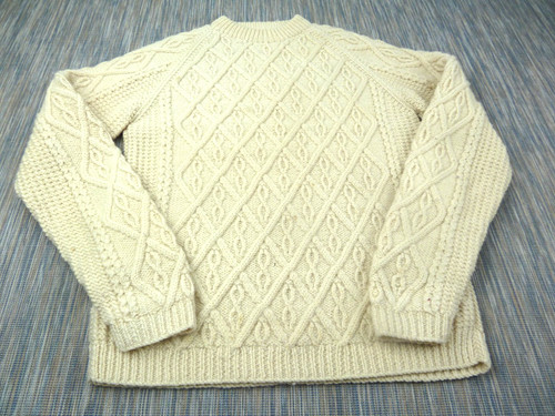 Wool jumper mens - jumper, cream
