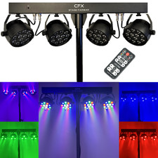 CFX LED PAR Bar System Stage Wash Light Lighting Package Remote Control