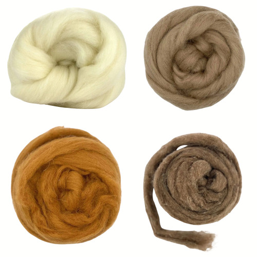 Shetland wool top needle wet - shetland,