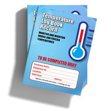 Temperature Log Book 6 Month