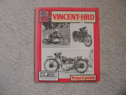 Vincent hrd motorcycle book - -,