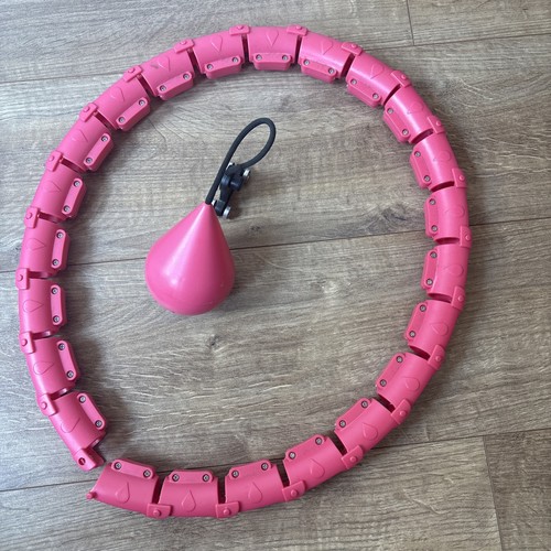 Smart weighted hula hoop - hoop, pink