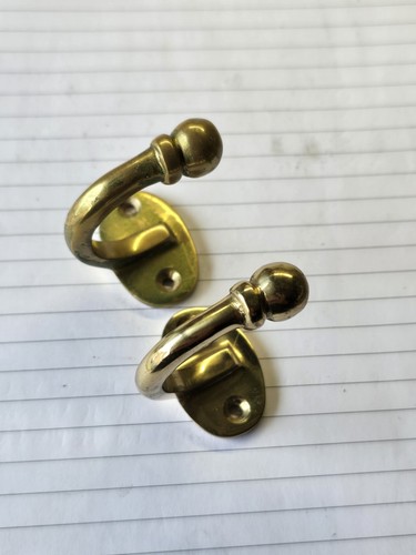 Solid brass coat - hooks, /