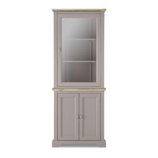FLORENCE Truffle Corner Glass Display Cabinet, Kitchen Dining Dresser ASSEMBLED